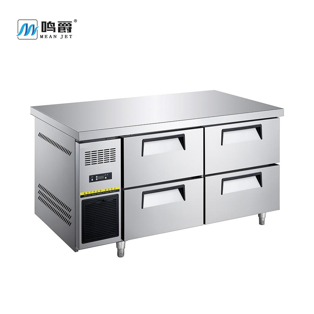 Four doors and six drawers undercounter refrigerator